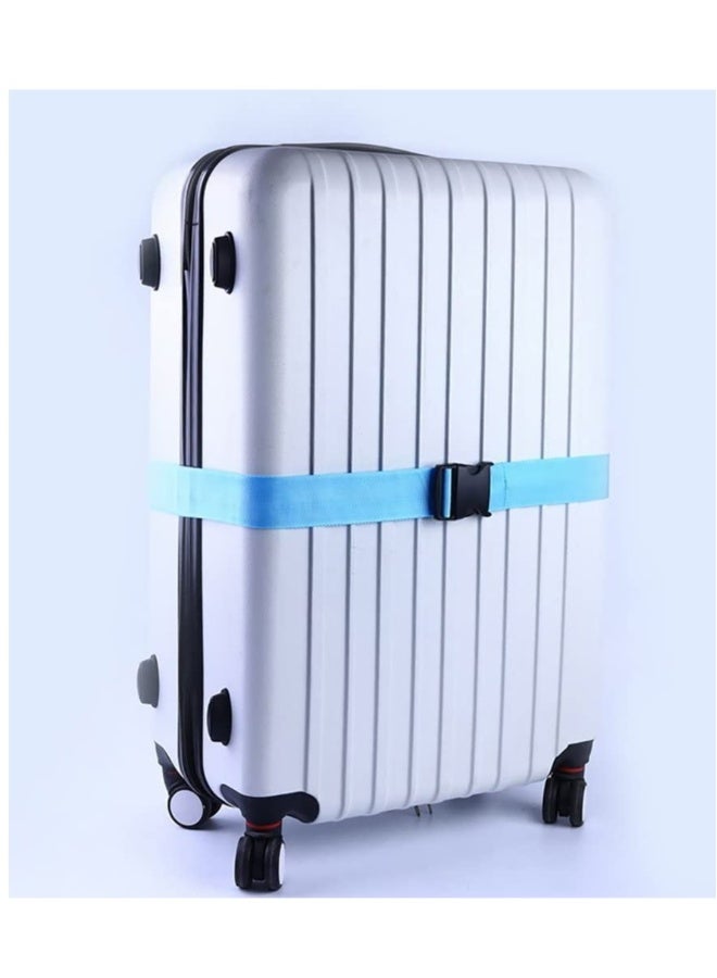 Luggage Straps Suitcase Belts Wide Adjustable Packing Straps Travel Accessories, Suitcase Belts, Packing Straps Travel Belts Accessories for Business Traveling Packing, 2 PCS 74 x 2 Inch Blue - Image 5
