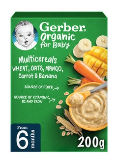 Gerber Bio Multicereals Wheat Oats Mango Carrot And Banana  - Image 1