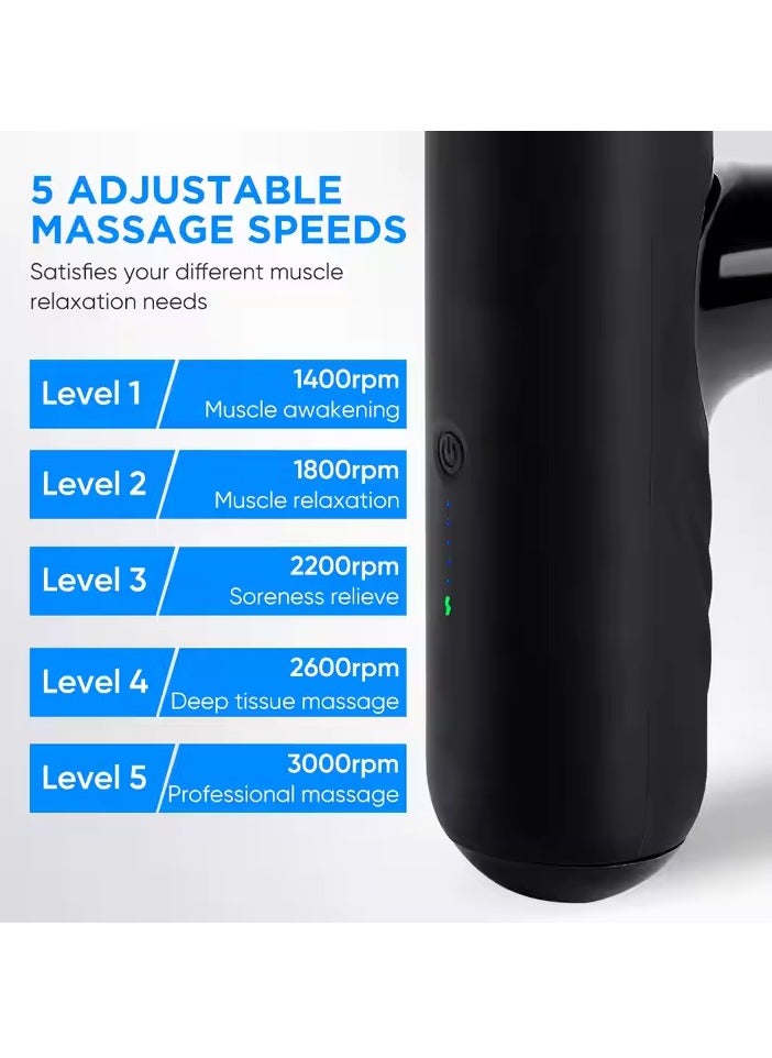 Prime by javaudan Professional Electric Deep Tissue Muscle Massage Gun Mini Fascia Gun for Full Body Relaxation & Recovery  - Image 3