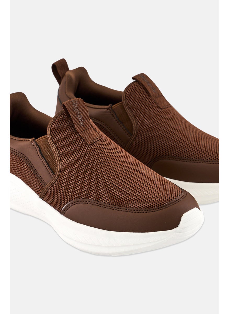 Algspar Men Slip On Casual Shoes, Brown  - Image 3