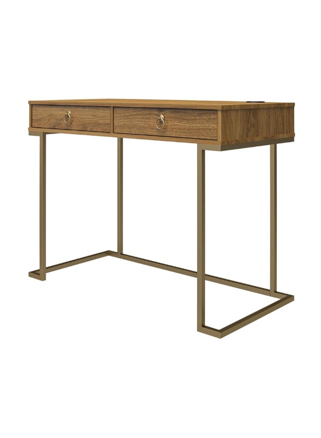 Ameriwood Home 2-Drawer Serenity Rectangular Computer Desk Walnut 78 x 50 x 106 cm 9855905COM - Image 3