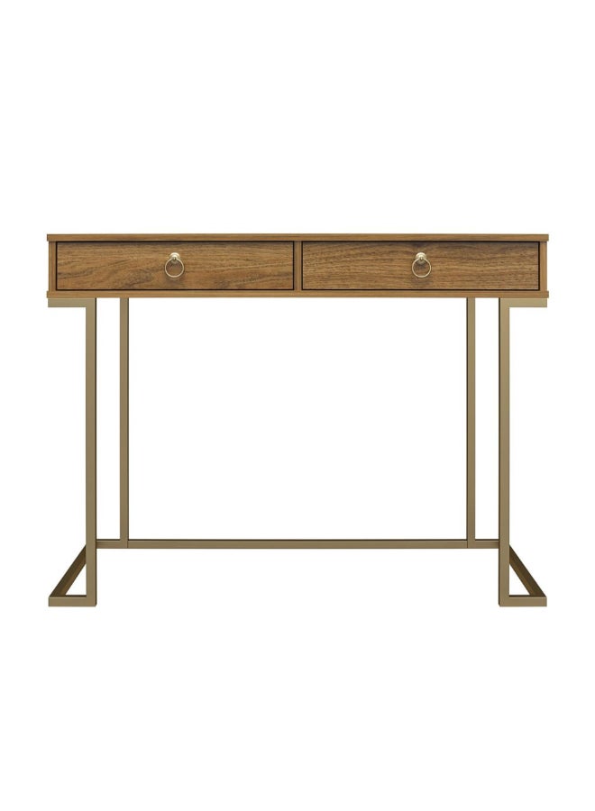 Ameriwood Home 2-Drawer Serenity Rectangular Computer Desk Walnut 78 x 50 x 106 cm 9855905COM - Image 1