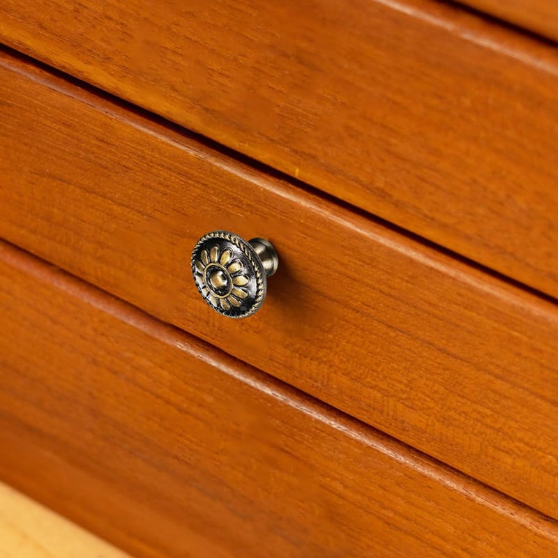 Antique Kitchen Cabinet Handles And Drawer Knobs Vintage Cupboard Door Pulls Set With Screws - Image 5