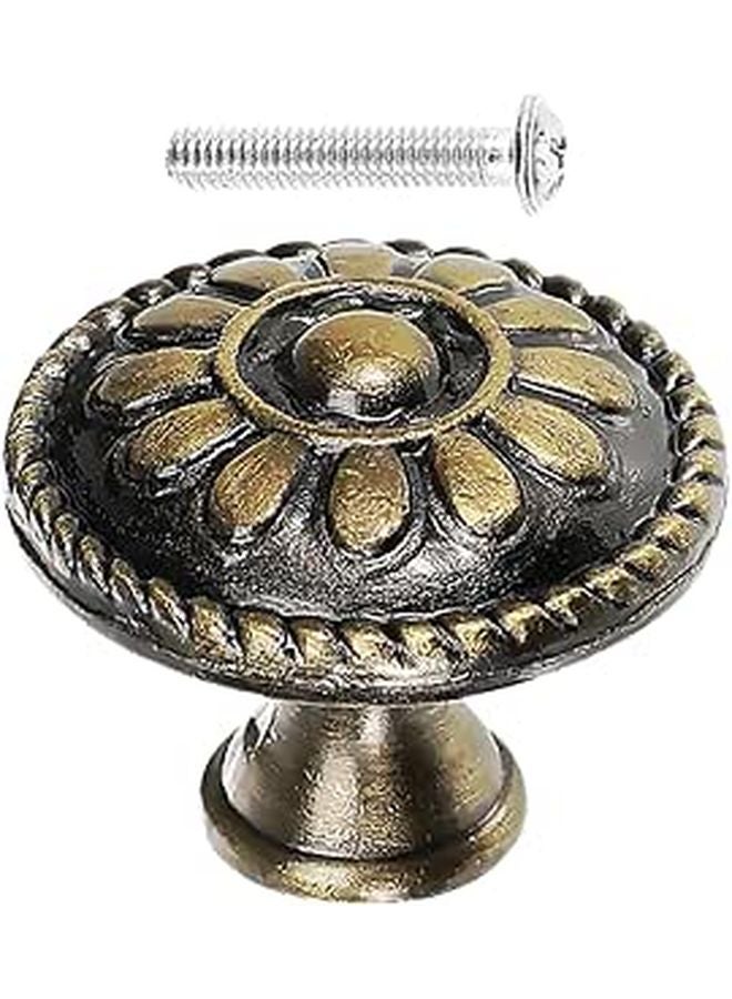 Antique Kitchen Cabinet Handles And Drawer Knobs Vintage Cupboard Door Pulls Set With Screws - Image 1