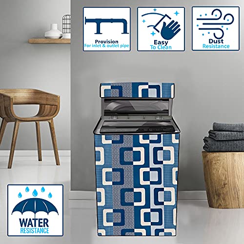 Wings Star LG Top Load Washing Machine Cover for 6 kg, 6.2 Kg, 6.5 Kg, 7 Kg (58 X 58 X 88 cm) | Waterproof & Dust-Proof Top Loading Fully Automatic Washing Machine Cover for LG, KUM133 - Image 2