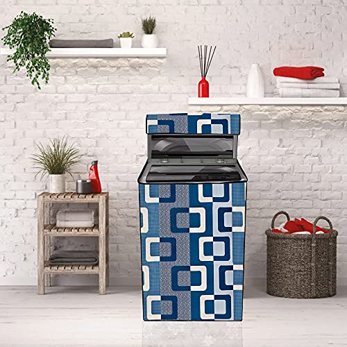 Wings Star LG Top Load Washing Machine Cover for 6 kg, 6.2 Kg, 6.5 Kg, 7 Kg (58 X 58 X 88 cm) | Waterproof & Dust-Proof Top Loading Fully Automatic Washing Machine Cover for LG, KUM133 - Image 3