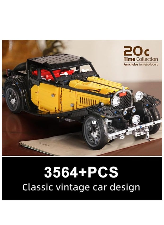 mould king 13080 Remote Controlled T50 Classic Car for Dynamic Version of The Retro Building Block Mounting Model Vintage Car Kit,3564 Pieces Clamp Building Set  - Image 2