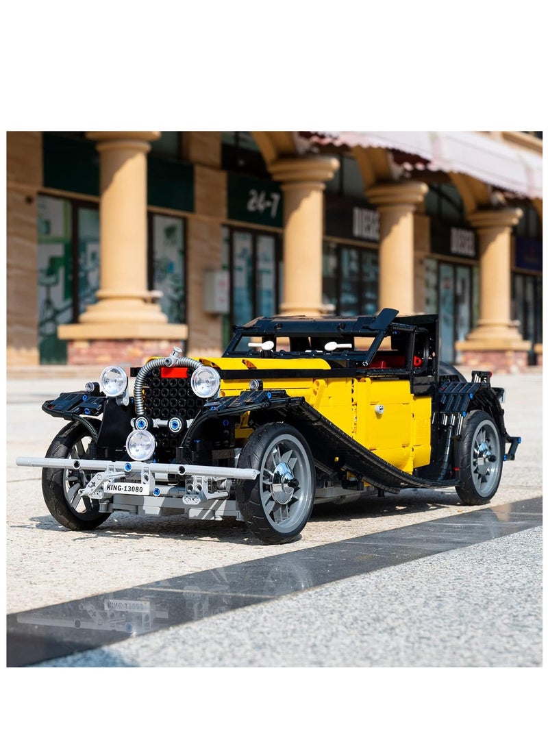 mould king 13080 Remote Controlled T50 Classic Car for Dynamic Version of The Retro Building Block Mounting Model Vintage Car Kit,3564 Pieces Clamp Building Set  - Image 3