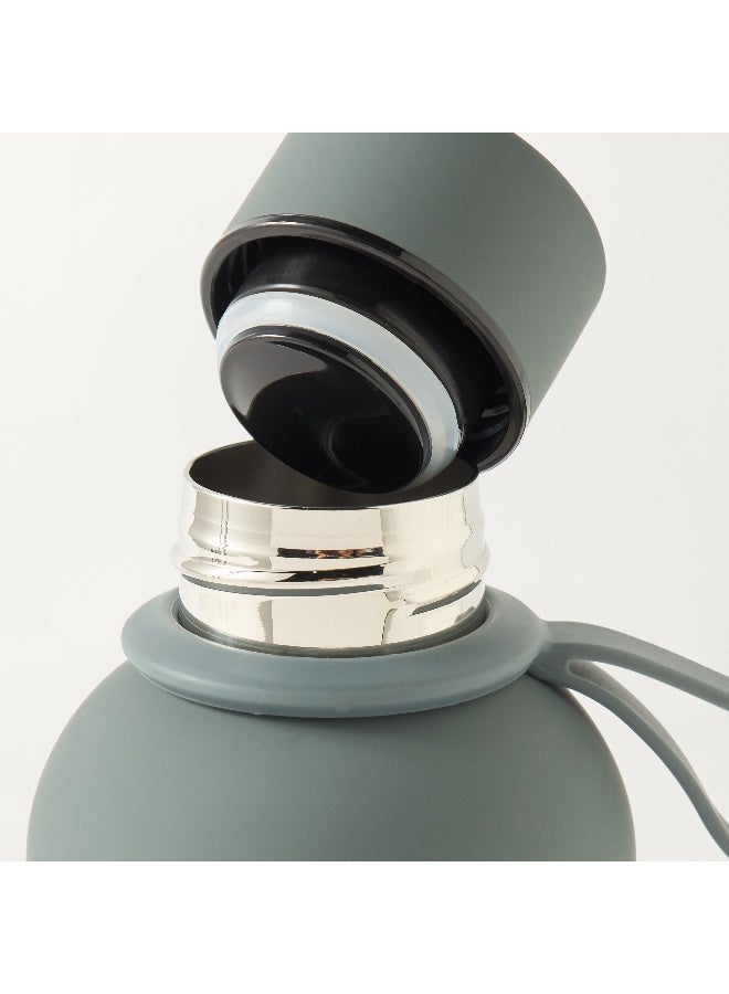 LIFESTYLE Solid Stainless Steel Water Bottle - Green 500 ml - Image 4