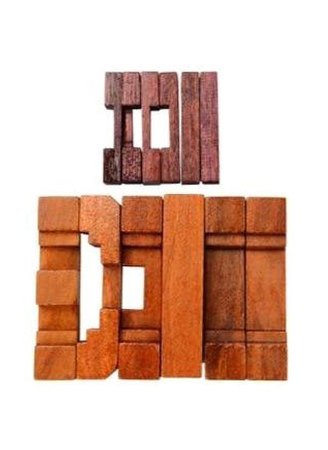 NIBEMINENT Wooden Kong Mingluban Lock Stacking Blocks ABC020  - Image 2