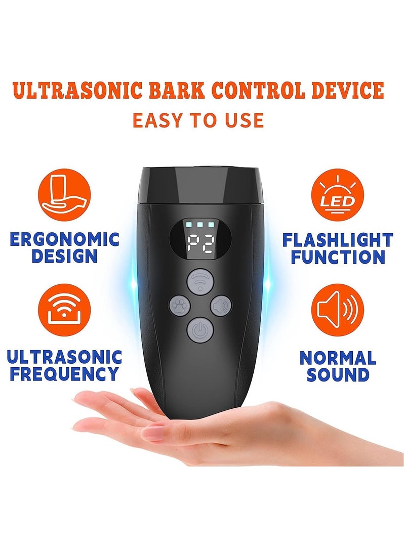 SOLARAE Anti Barking Device for Dog Ultrasonic Deterrent Devices Automatic Stop Barking Rechargeable Bark Device with LED Light Pet Gentle Bark Deterrent Devices for Large Medium Small Dog - Image 3