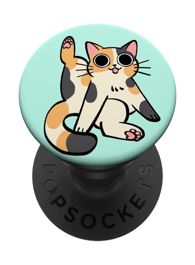 PopSockets Phone Grip – Cat PopSocket - Clean Cat PopSockets Adhesive PopGrip - Image 1