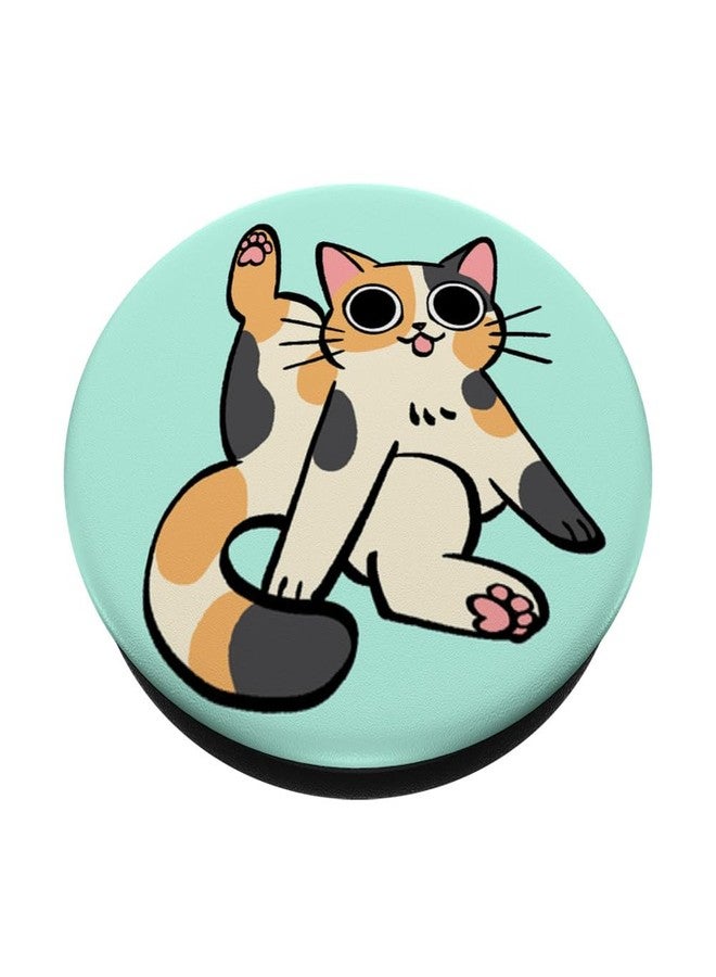 PopSockets Phone Grip – Cat PopSocket - Clean Cat PopSockets Adhesive PopGrip - Image 2