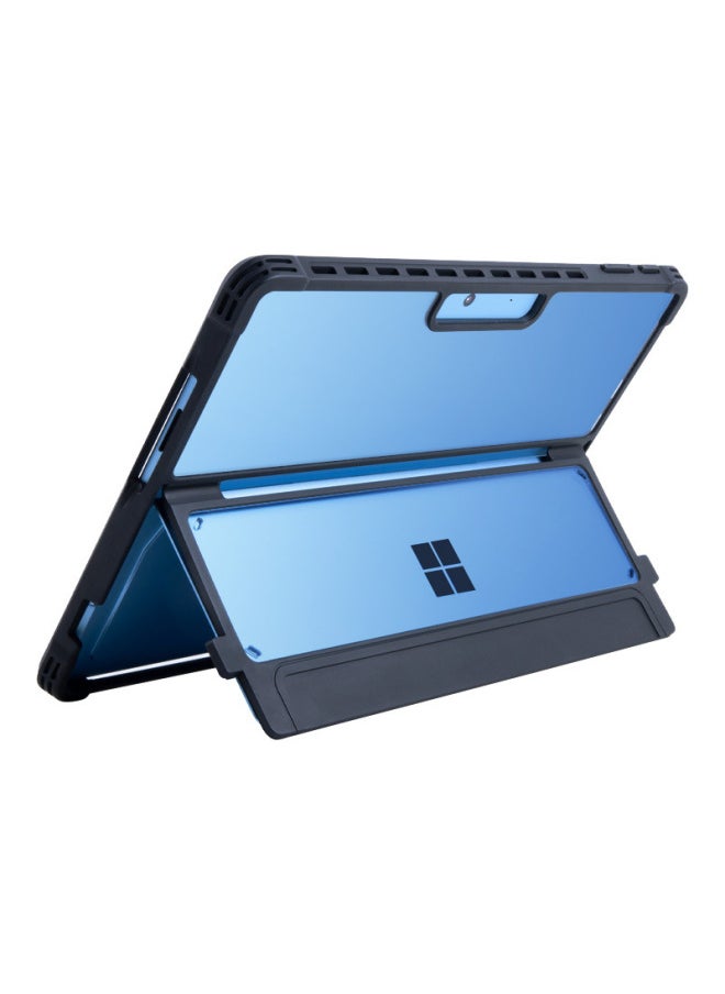 Generic For Surface Pro10 Protective Case Pro11 Acrylic Transparent Case Microsoft Pro9 Tablet Keyboard Leather Case-Color:Black-single Bottom Shell- Surface Pro9/10/11  - Image 1