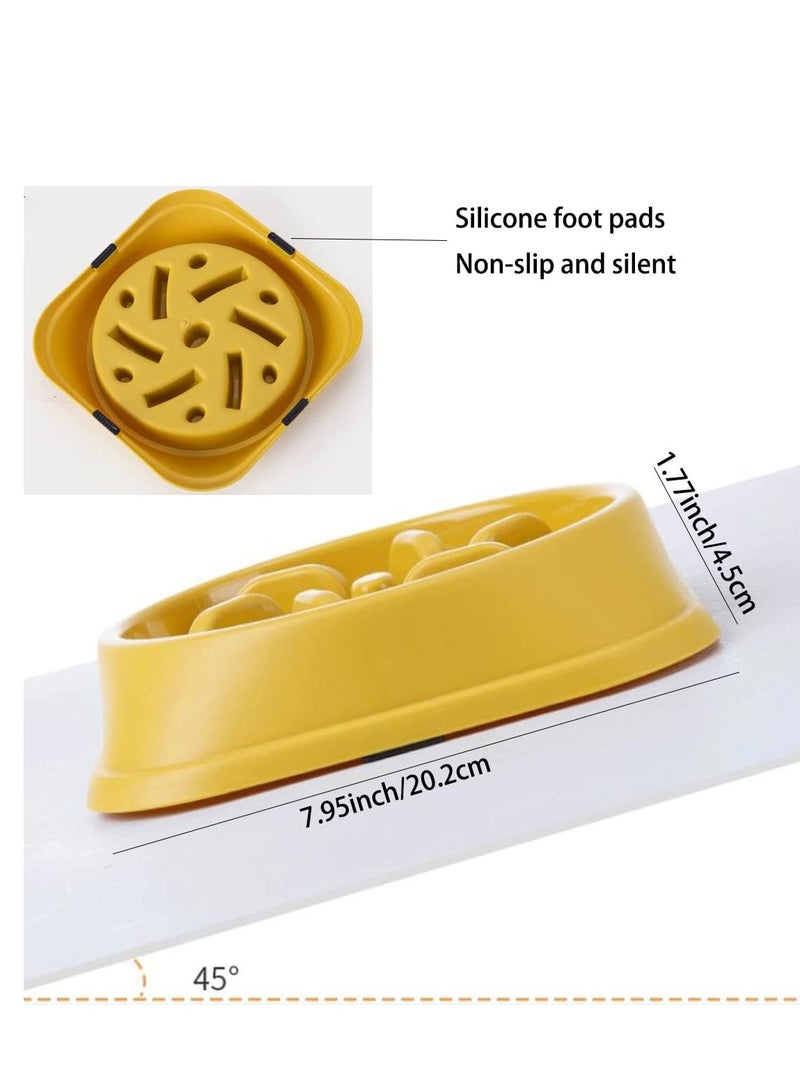 A.M Slow Feeder Dog Bowls,Slow Eating Dog Bowl,Non-Slip Puzzle Anti-Choking Puppy Bowl,Perfect for Medium Small Dogs and Cats - Image 2