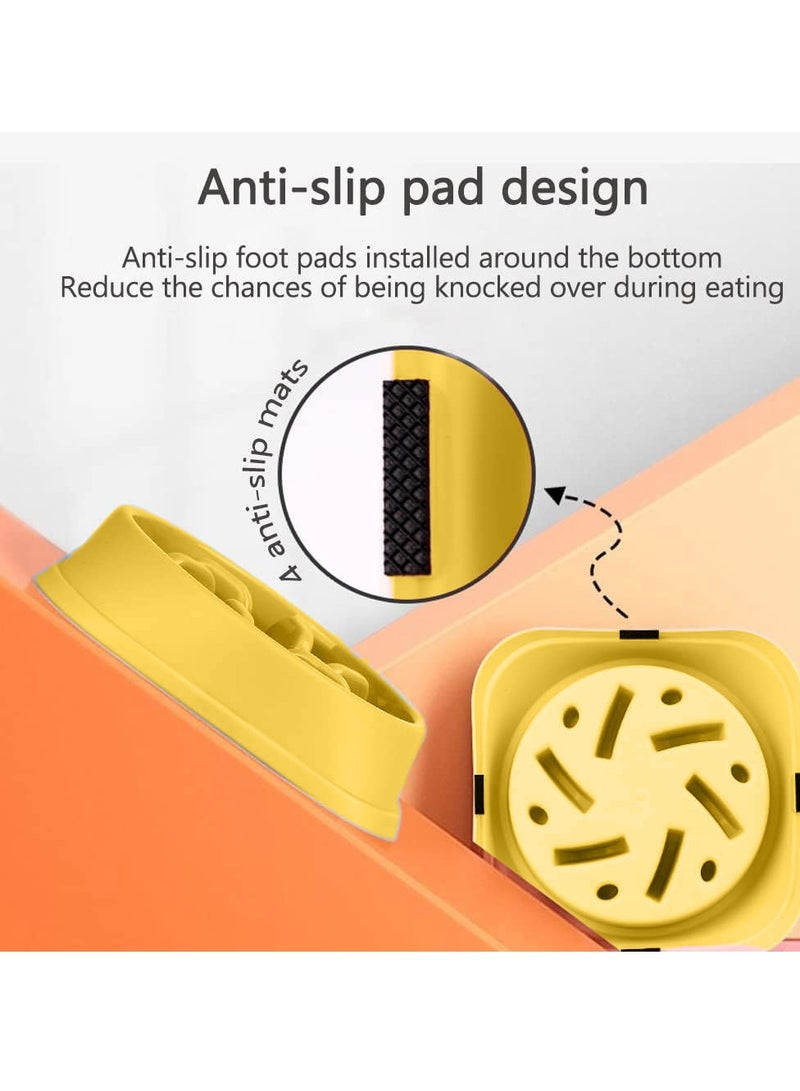 A.M Slow Feeder Dog Bowls,Slow Eating Dog Bowl,Non-Slip Puzzle Anti-Choking Puppy Bowl,Perfect for Medium Small Dogs and Cats - Image 4