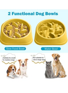 A.M Slow Feeder Dog Bowls,Slow Eating Dog Bowl,Non-Slip Puzzle Anti-Choking Puppy Bowl,Perfect for Medium Small Dogs and Cats  - Image 5