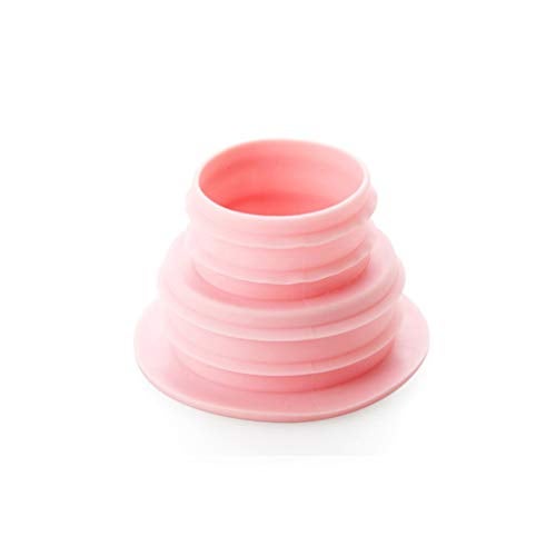 pepplo 1 Pack Drain Pipe Hose Deodorant Silicone Plug Sewer Seal Ring for Washing Machine Laundry Room Bathroom Bathtub Kitchen Pipe Sewer Seal Ring (Color : Pink) - Image 1
