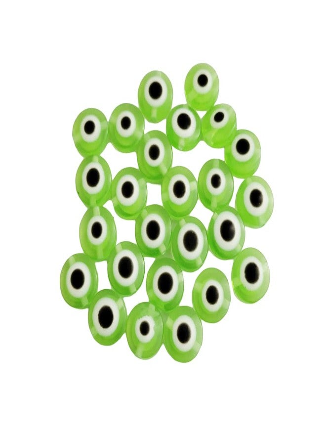 meryCraft 20 Pieces Round Shape Evil Eye Beads,Resin Beads 10mm,Jewellery Making, Rakhi, Anklet, Bracelet-Necklace-Key Rings-Big Acrylic Beads-(MCI-EVL-BDS-20PCS-003) - Image 4