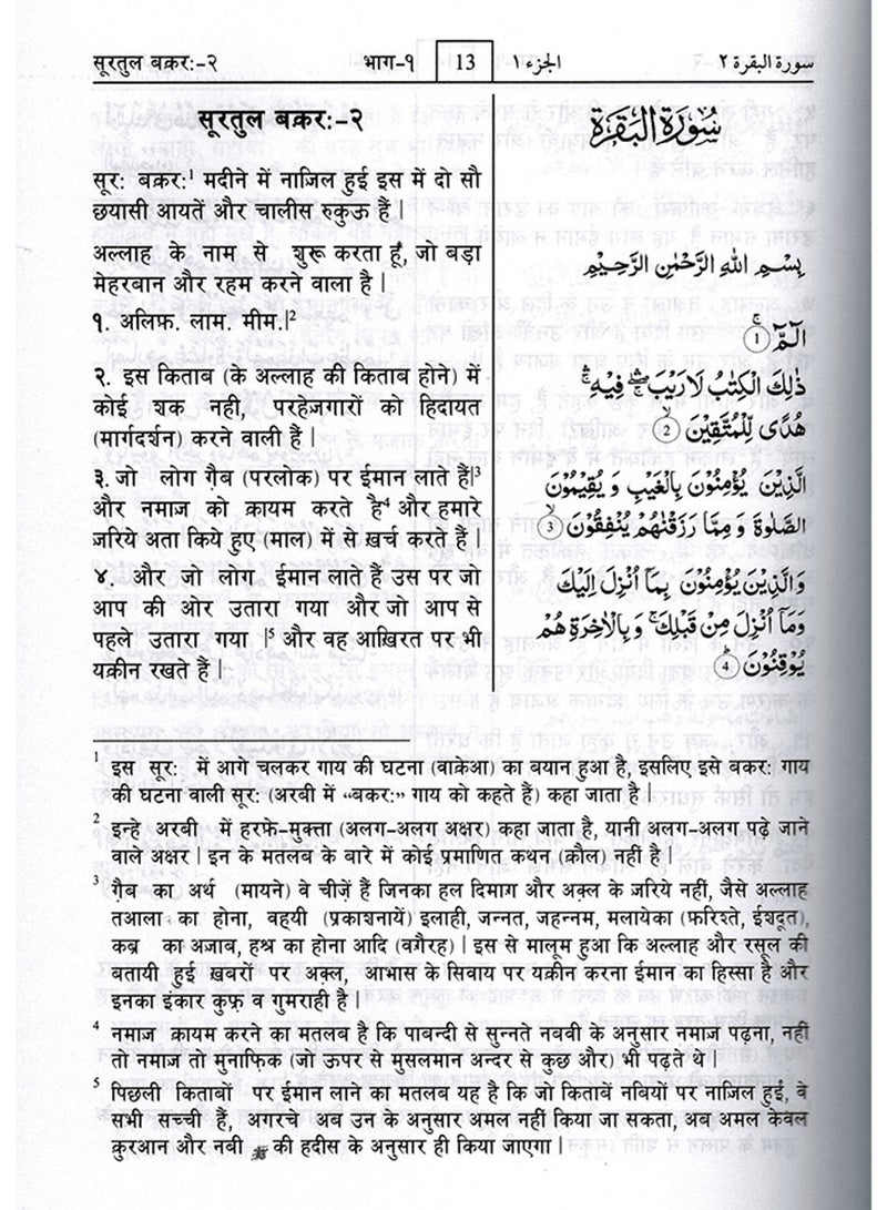 A brief interpretation of Ahsan Al-Bayan, the Holy Qur’an, in the Hindi language, size 17*24 - Image 3