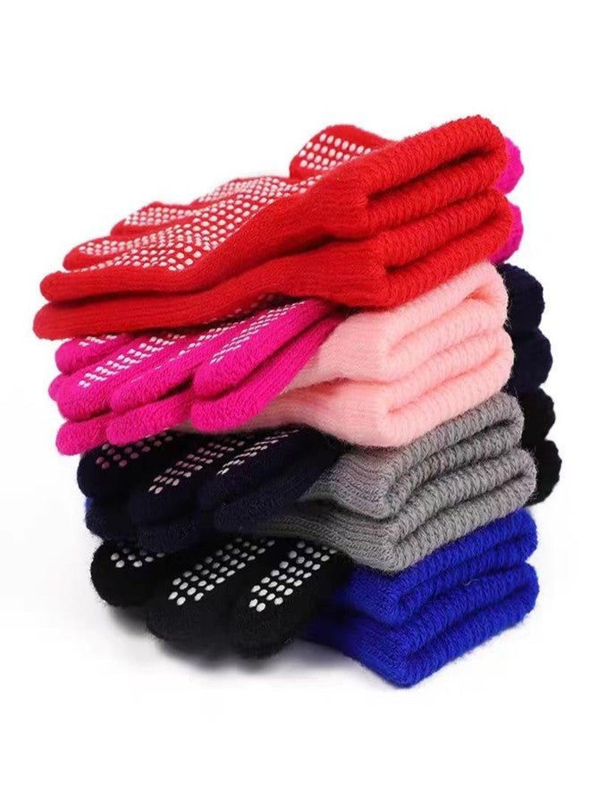 ENLAYER 15 Pairs Kids Anti-skid Magic Gloves Kid's Winter Warm Magic Gloves Warm Stretchy Knitted Magic Gloves for Boys Girls Studen - Image 4