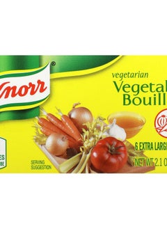 Knorr Vegetarian Vegetable Bouillon 6 Extra Large Cubes 2.1 oz (60 g) 