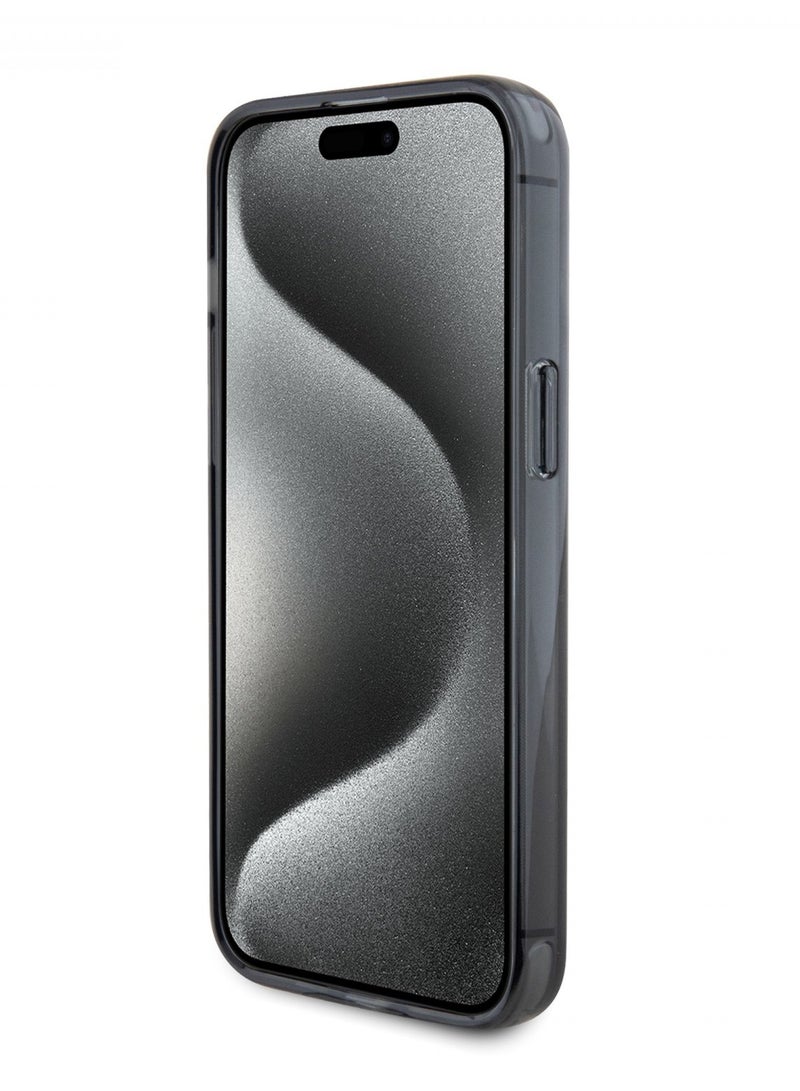 بي إم دبليو حافظة مج‌سیف IML مع حامل حلقي لهاتف آیفون 15 بروماکس - أسود - Image 3