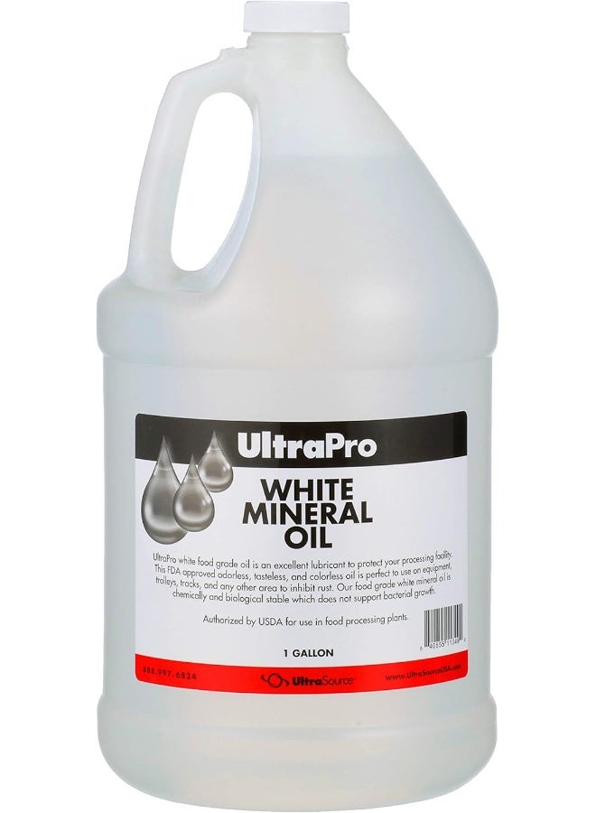 ULTRASOURCE UltraPro Food Grade Mineral Oil, 1 Gallon (128oz), for Lubricating and Protecting Cutting Board, Butcher Block, Stainless Steel, Knife, Tool, Machine and Equipment, NSF Approved - Image 1