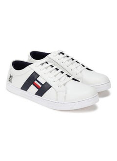 Paragon PARAGON K1025G Leather Look Casual Sneakers for Men with Ultra Soft Ankle Support, Cushioned Insoles, Lace up for Good Fitting | Comfortable, Lightweight & Durable | Ideal for Outdoor Use White  - Image 1