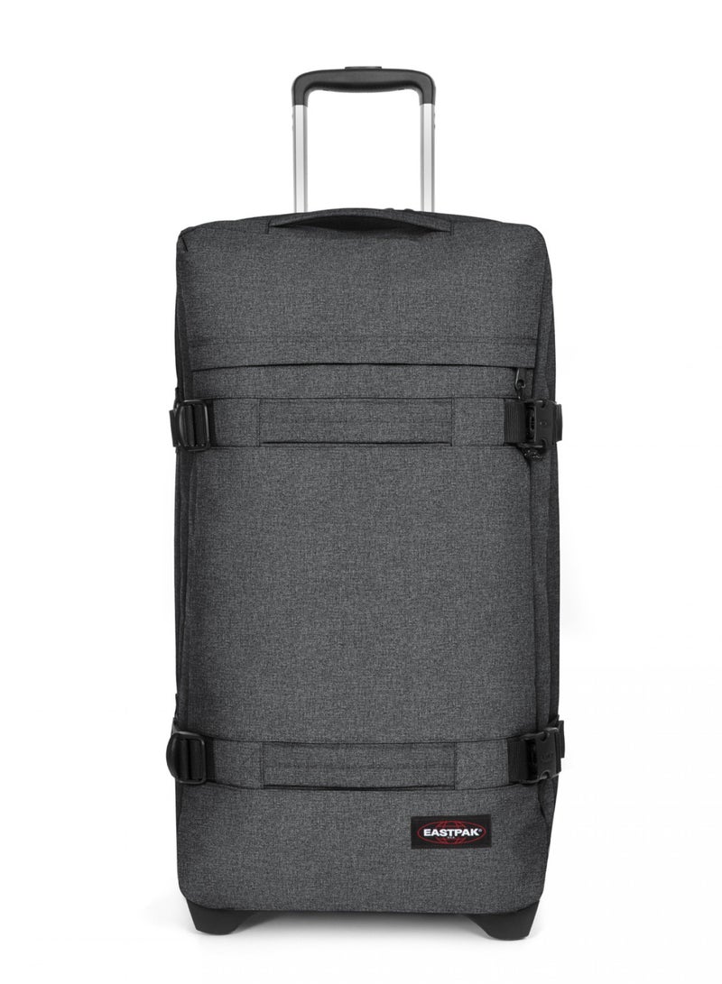 EASTPAK TRANSITR Trolley Luggage Black Denim Medium - Image 1