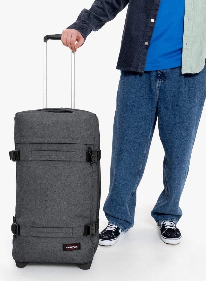 EASTPAK TRANSITR Trolley Luggage Black Denim Medium - Image 4