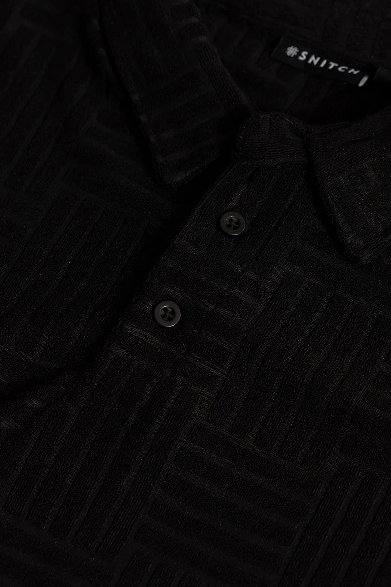 SNITCH Quintet Black Polo T-Shirt