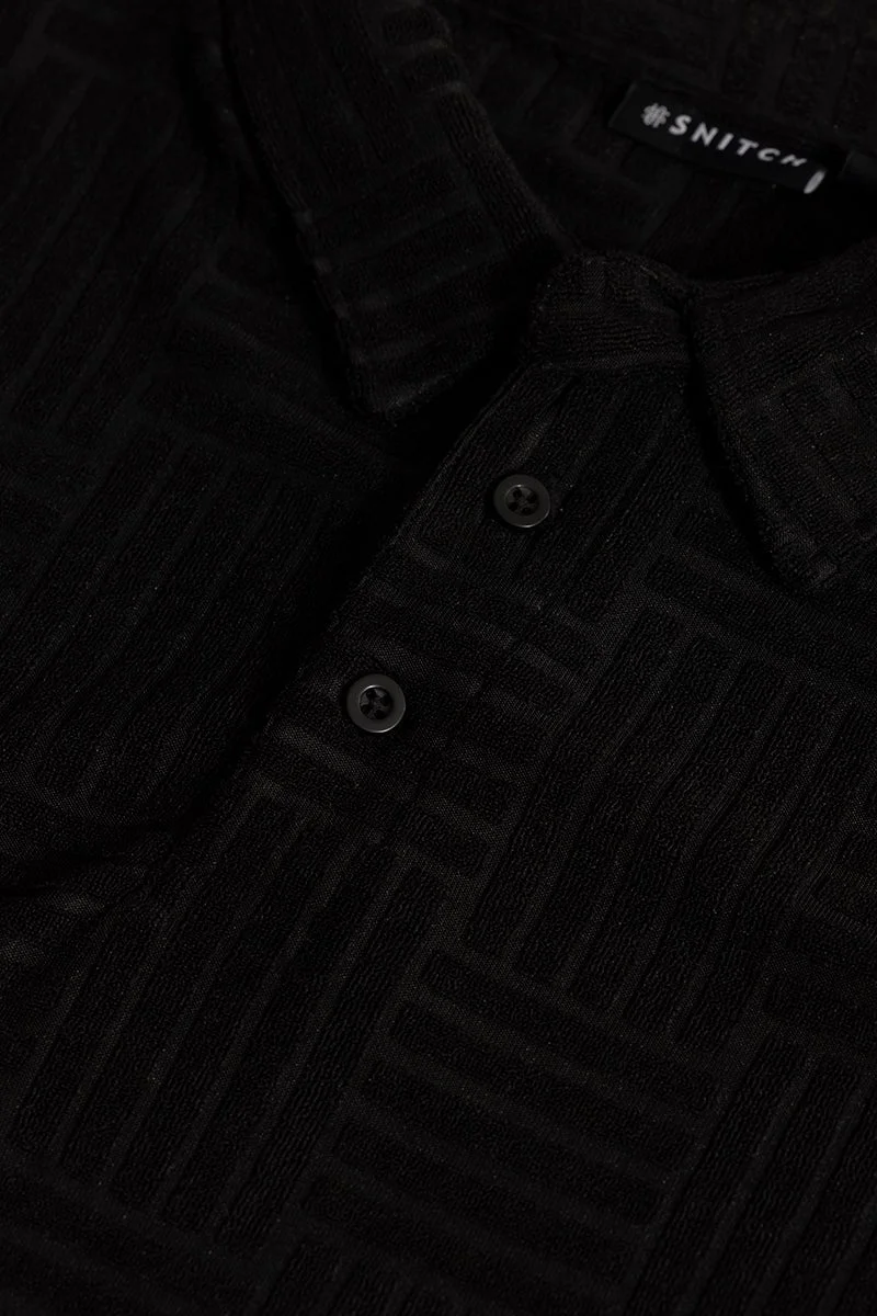 SNITCH Quintet Black Polo T-Shirt