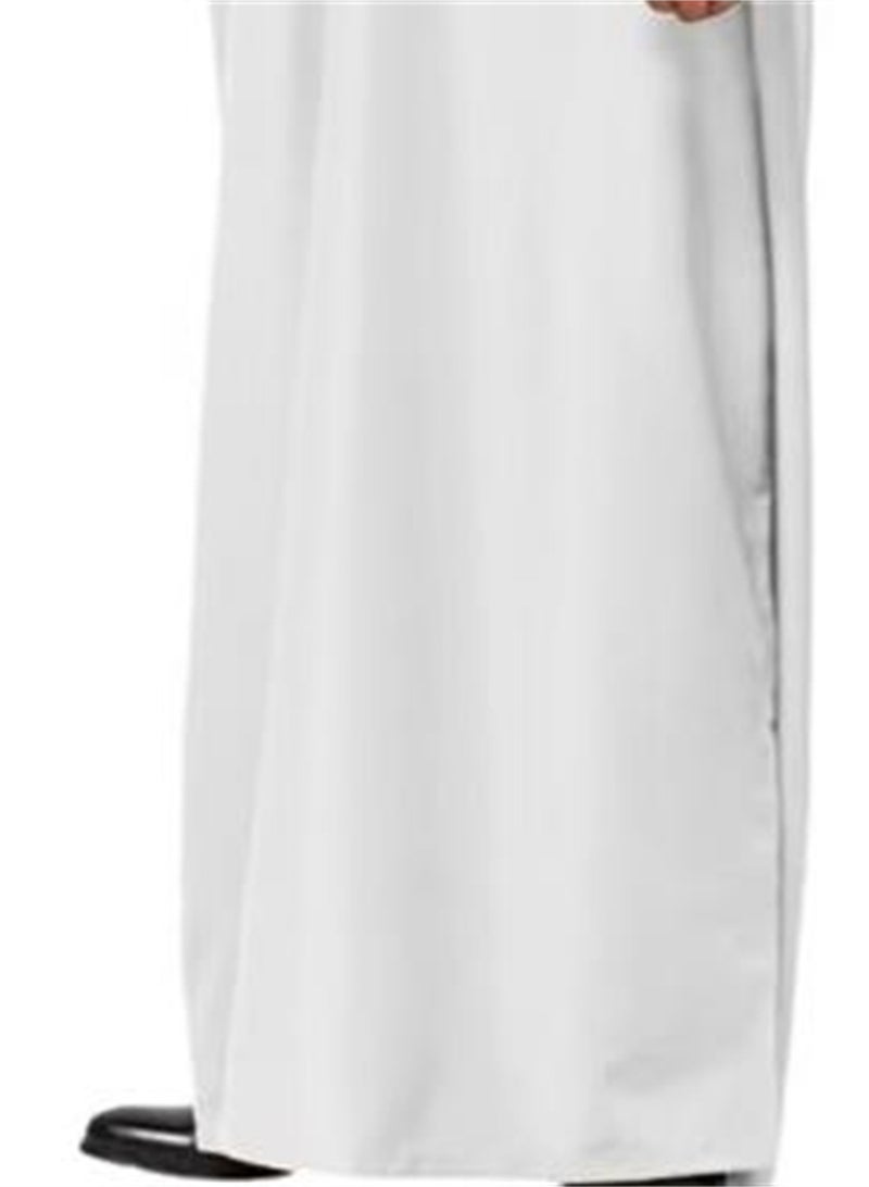 Muslim Men's Loose Abaya Button-Up Shirt - Image 4