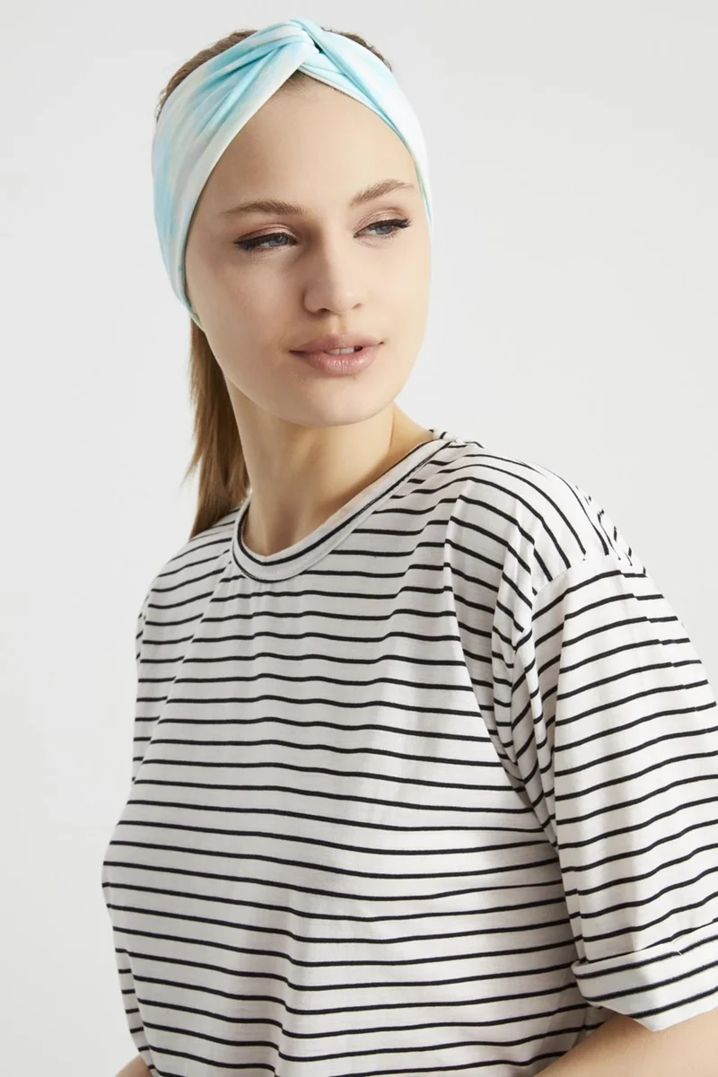 بوتيكجيز Batik Bulut, Boutique Design Women's Bandana Hair Band, Extra Soft, Flexible, Natural, Combed Cotton