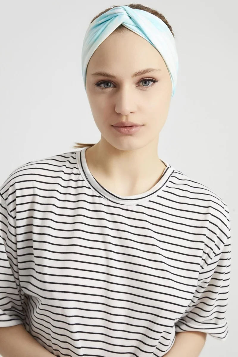 بوتيكجيز Batik Bulut, Boutique Design Women's Bandana Hair Band, Extra Soft, Flexible, Natural, Combed Cotton
