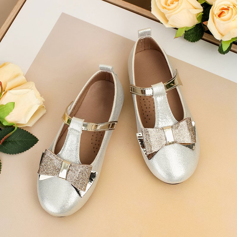 Children'S Shoes New Model French-Style Girls' Leather Shoes Shallow Mouth Single Shoes Girls' Bowknot Evening Princess Shoes - Image 4
