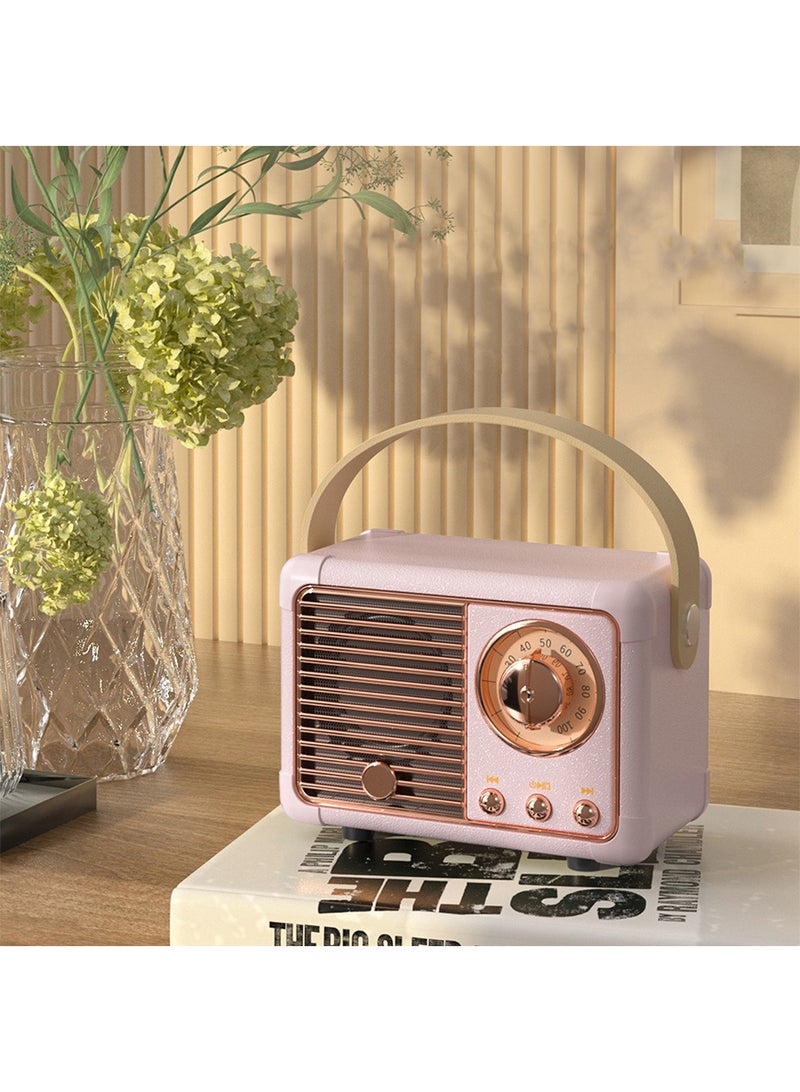 Retro Bluetooth Speaker,Cute Mini Speaker,Portable Wireless Speaker for Home Outdoor Travel,Bookshelf Speaker,Vintage Decor,Gifts for Girls,Teens - Image 2