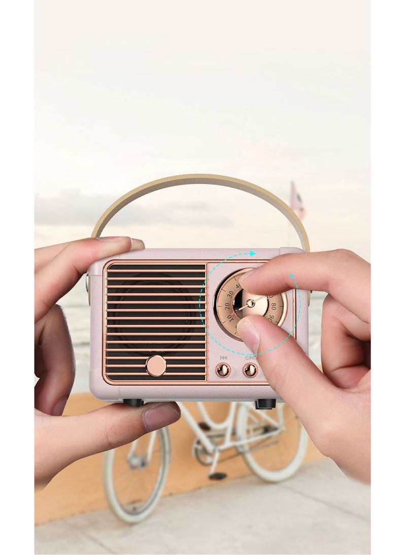 Retro Bluetooth Speaker,Cute Mini Speaker,Portable Wireless Speaker for Home Outdoor Travel,Bookshelf Speaker,Vintage Decor,Gifts for Girls,Teens - Image 4