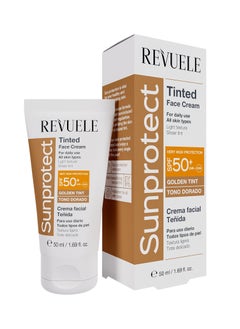 Revuele Sunprotect Tinted Face Cream Golden Tint SPF 50+