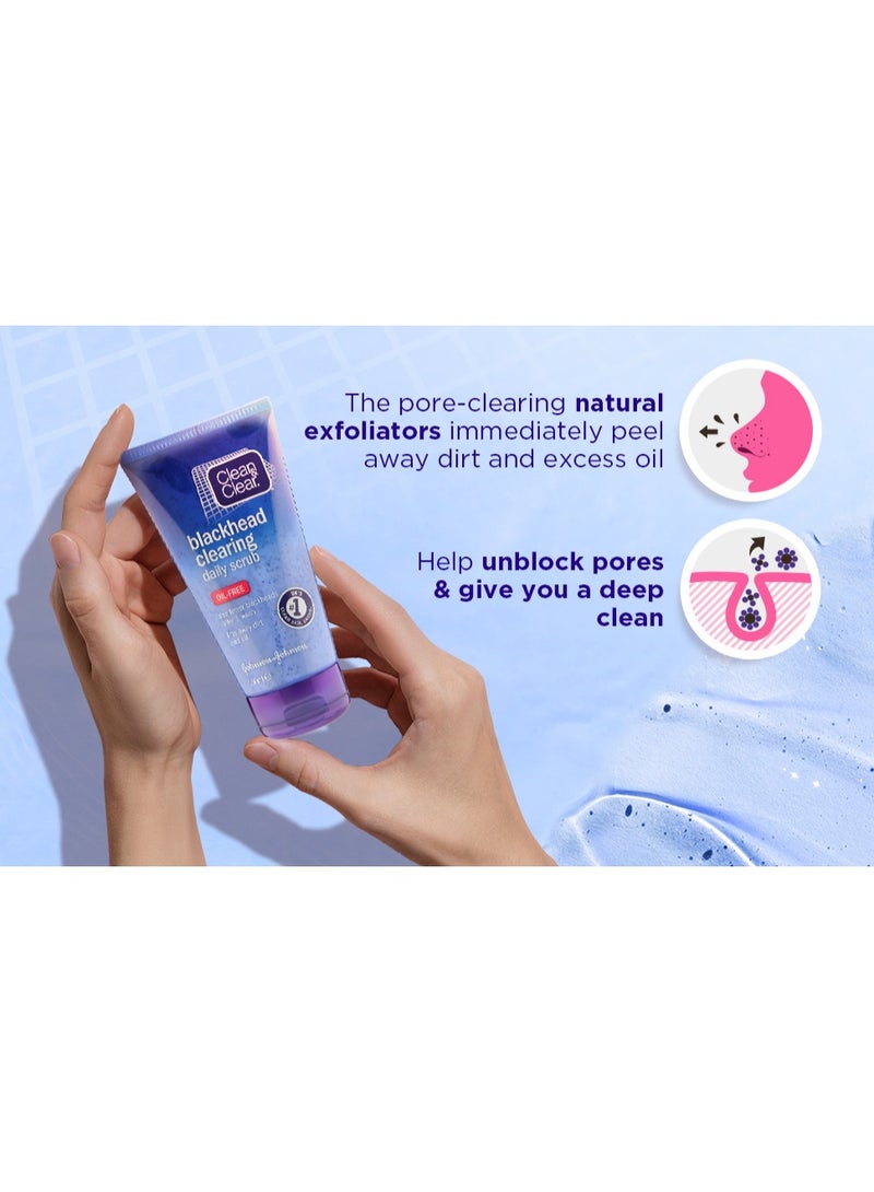 Clean & Clear Clean and Clear | Blackhead Clearing Daily Scrub, 2 pc, 150 ml - Image 2