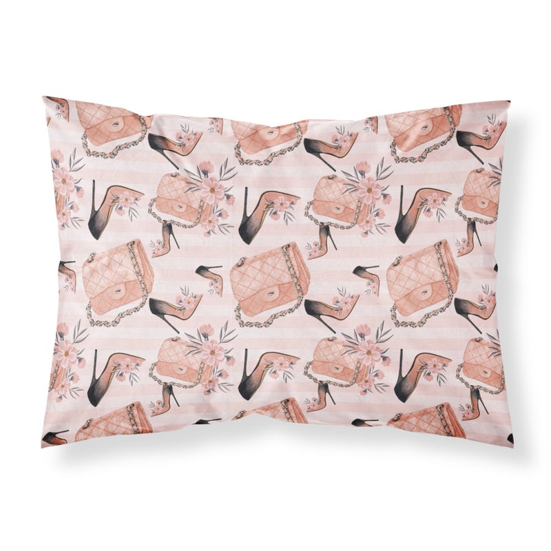 Caroline's Treasures ""Caroline's Treasures Fashion Diva Shoes and Purses Pillowcase  Standard  Multicolor"" 