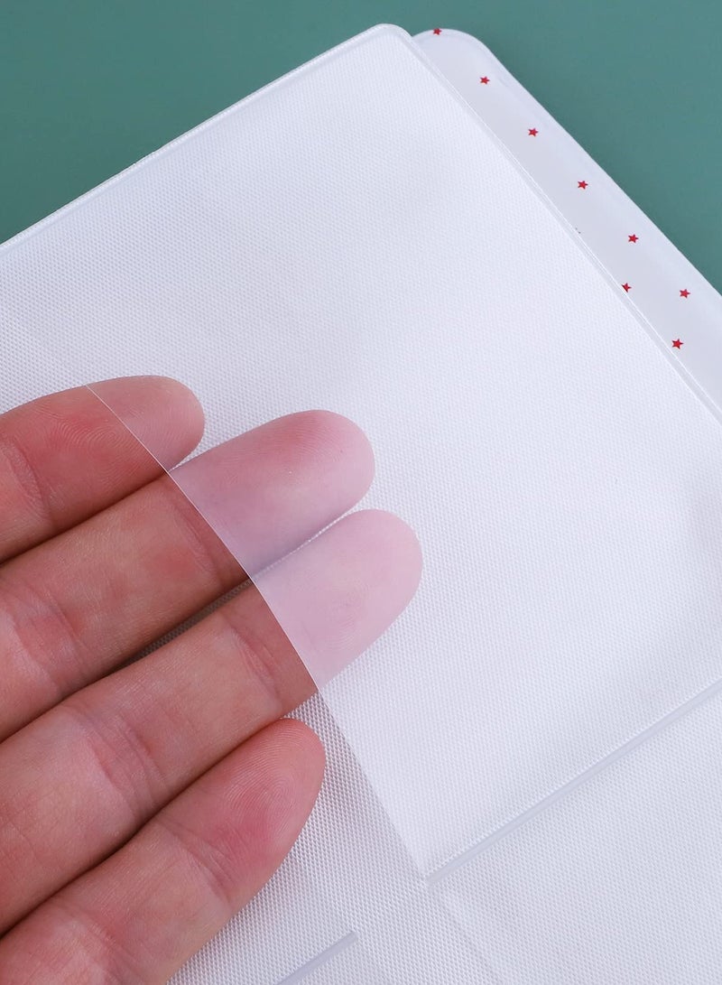 SOLARAE 64 Pcs Pocket Mini Album for Fujifilm Instax Mini 7s 8 8+ 9 25 26 50s 70 90 Instant Camera Mini Pocket Album 3 Inch Photo Album and Business Card (Ice Blue) - Image 5