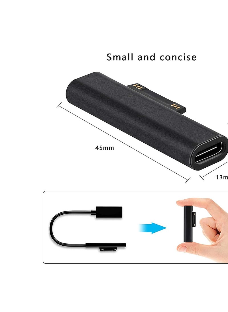 Generic - Surface Connect to USB C Charging Adapter Compatible with Microsoft Surface Pro 7/6/5/4/3, Surface Laptop/Go/Book.Work with USB-C Cable and The USB-C Charger/PD Charger/Charging Bank. - Image 1