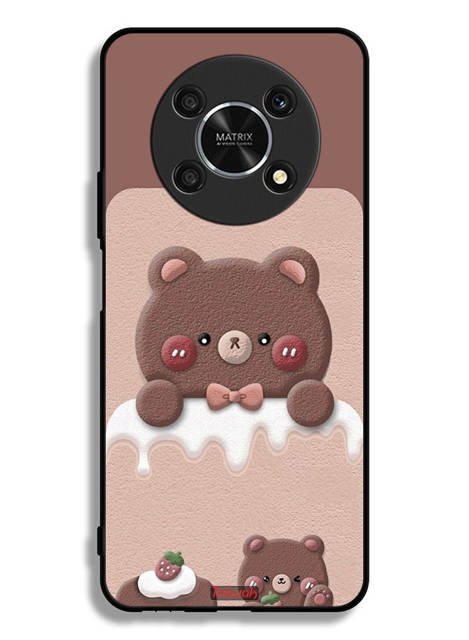 Tolwak Honor X9 5G Protective Case Cover Bear Strawberry - Image 2