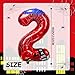 laackys 40 inch spider theme number foil balloons childrens party balloon supplies with classic numbers 1 to 9 birthday decoration suppliesnumber large balloons for spider theme parties 2 - Image 2