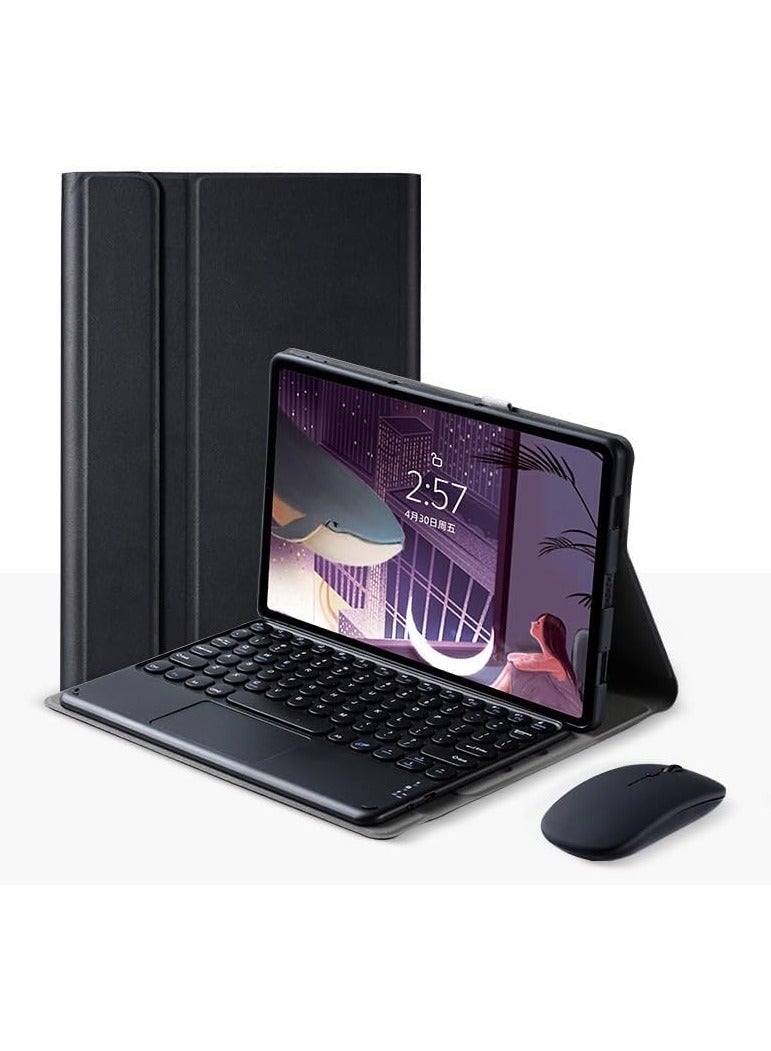 Keyboard Compatible with Xiaomi Redmi Pad Pro 12.1-inch 2024 with Mouse Round Keys Detachable Wireless Trackpad Touchpad Keyboard