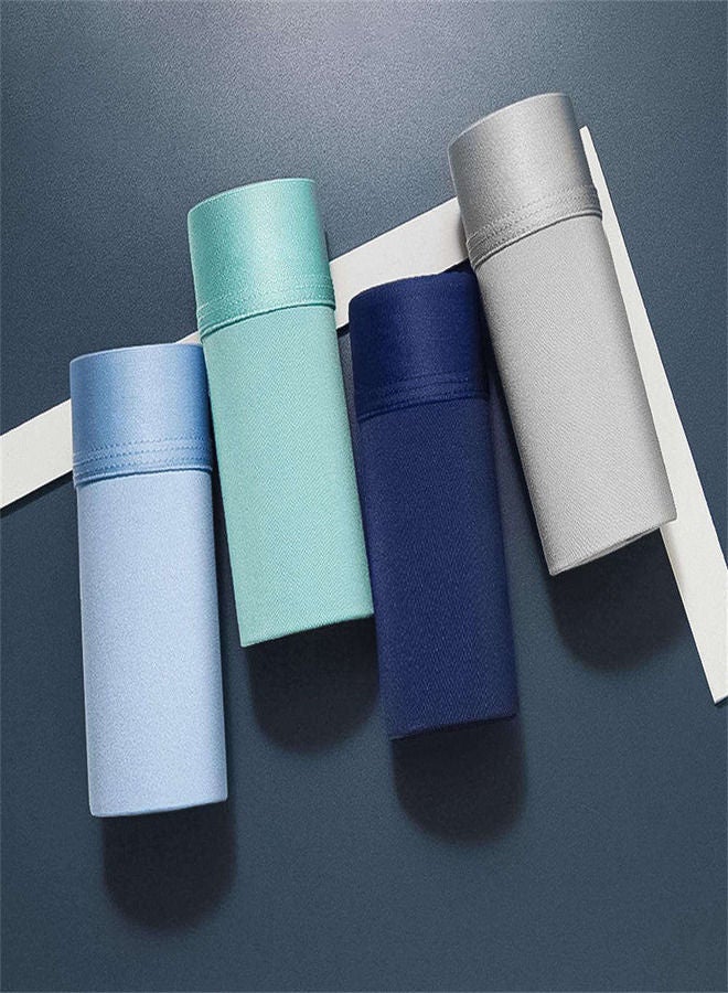 Pack of 7 Ice Silk Mens Seamless Boxer Briefs