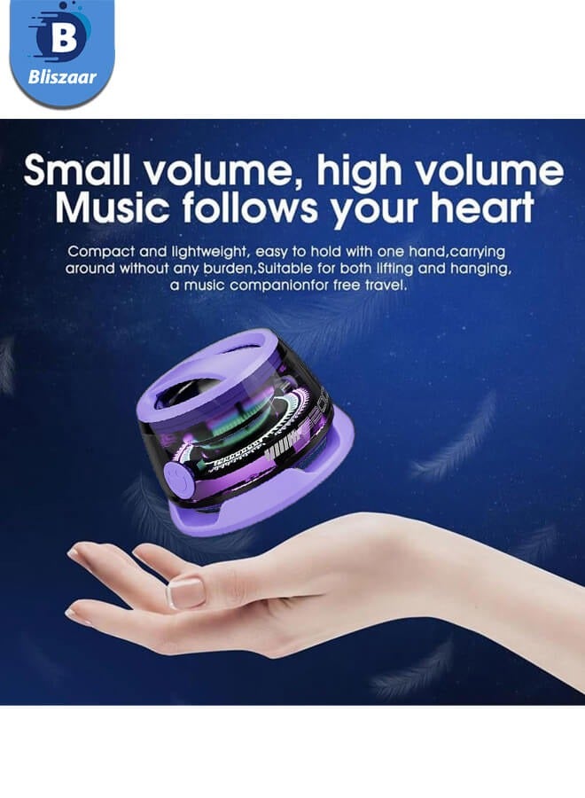 Bliszaar Magnetic Bluetooth Speaker with RGB Light, Multifunctional G200 Wireless Waterproof Magnetic Speaker for Phones,Tablets,Laptops and Switch,6-7H Playtime Purple - Image 2