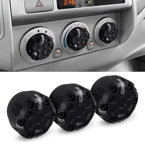 Dubbs Hardware 2nd Gen Tacoma Accessories AC Knob Upgrade 20052006200720082009201020112012201320142015 Tacoma Climate Control Dial Mods Set 2nd Gen Tacoma Mods for Toyota Interior Replacement Kit - Image 1